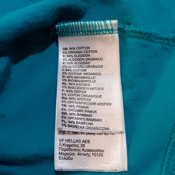 Women's Small The North Face Teal Short Sleeve Bird Tree Tee - Picture 11 of 11